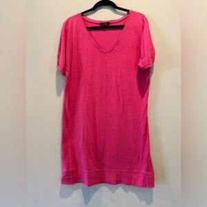 Express coverup short sleeve, fuchsia/hot pink